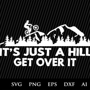 VTT trail VTT SVG, svg montagne - clipart SVG, vélo de fitness, vtt, fichiers svg aventure vélo pour motards