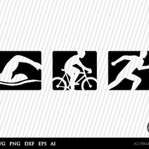 Triangle SVG, Swin Bike Run svg, schwimmen Clipart, Radsport Cut-Datei, Ironman Triangle, lustiges svg, Triangle-Silhouette - svg Für Cricut