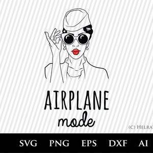Flight attendant SVG, airplane svg file - cabin crew svg, stewardess svg, pilot svg, clipart for flight attendant