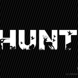 Hunting SVG, Deer hunting svg, squirrel svg, turkey svg, boar svg, duck svg for hunters