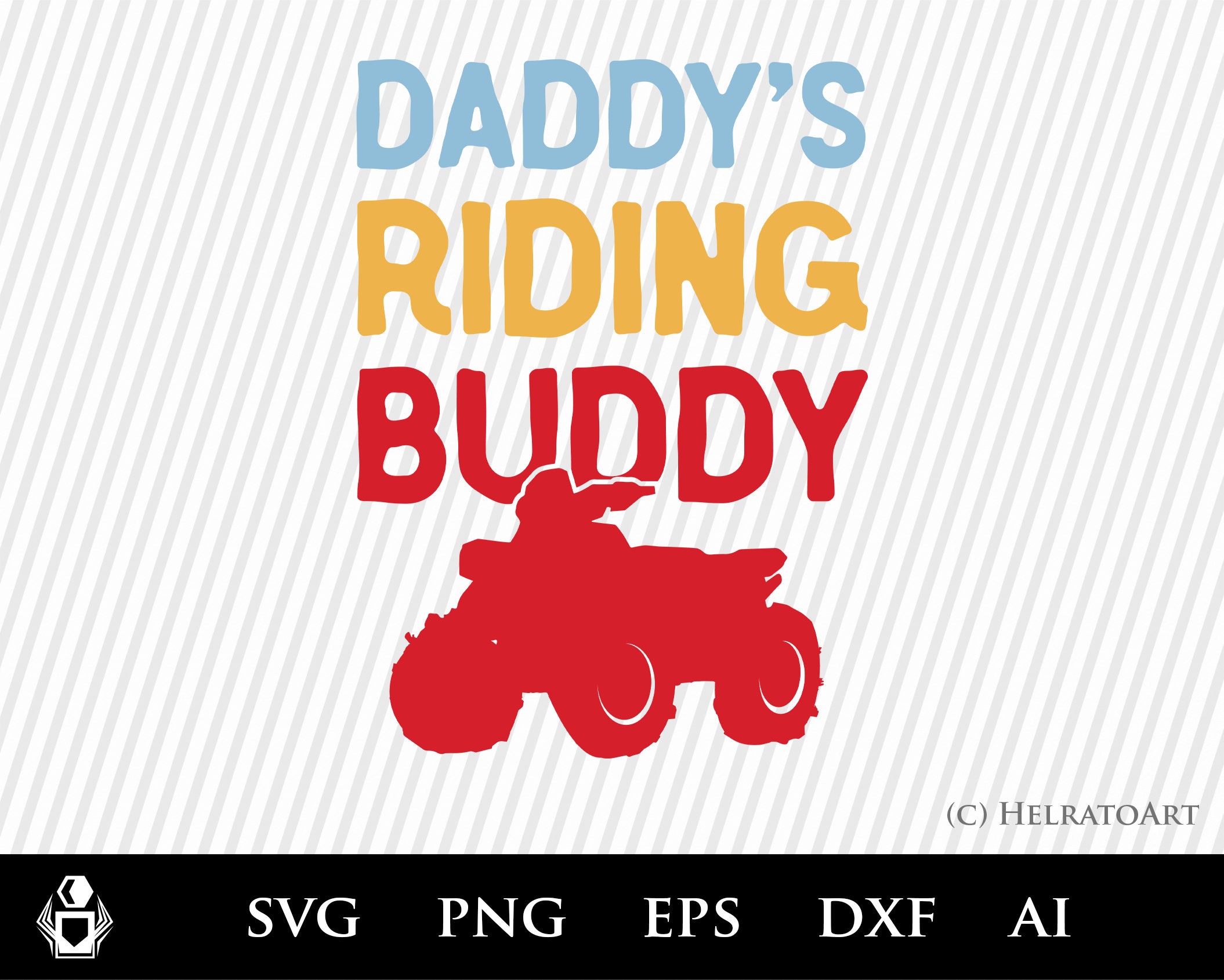 ATV Svg Daddy's Riding Buddy svg off road svg 4 Etsy