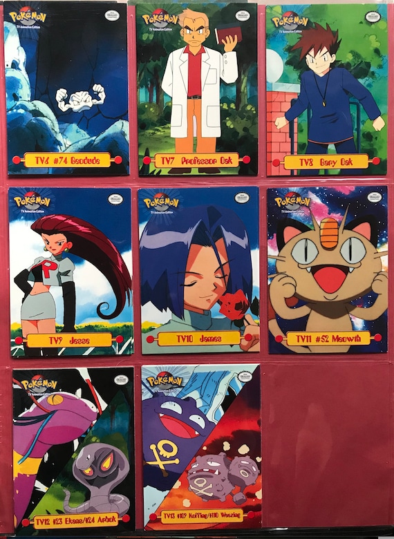 Series 1 Pokemon Topps-non-foil ((characters 71-75 and TV Cards!)) - Etsy