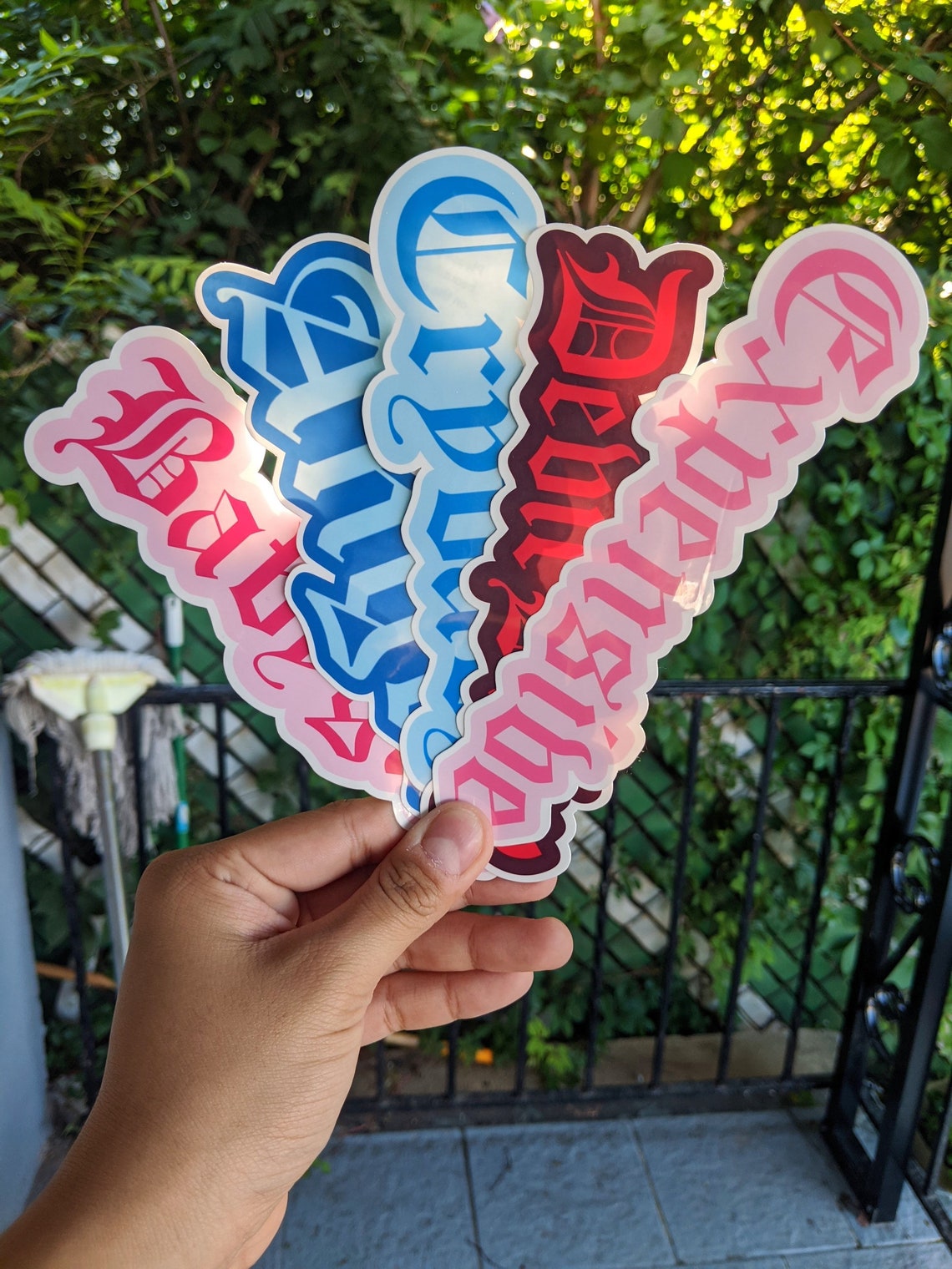 edgy-words-stickers-cute-stickers-waterproof-sticker-90s-etsy