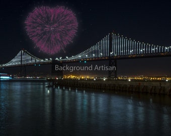 Fondo de video de San Francisco para Zoom / Video Fondo virtual para Google Meet / Fondo de paisaje urbano