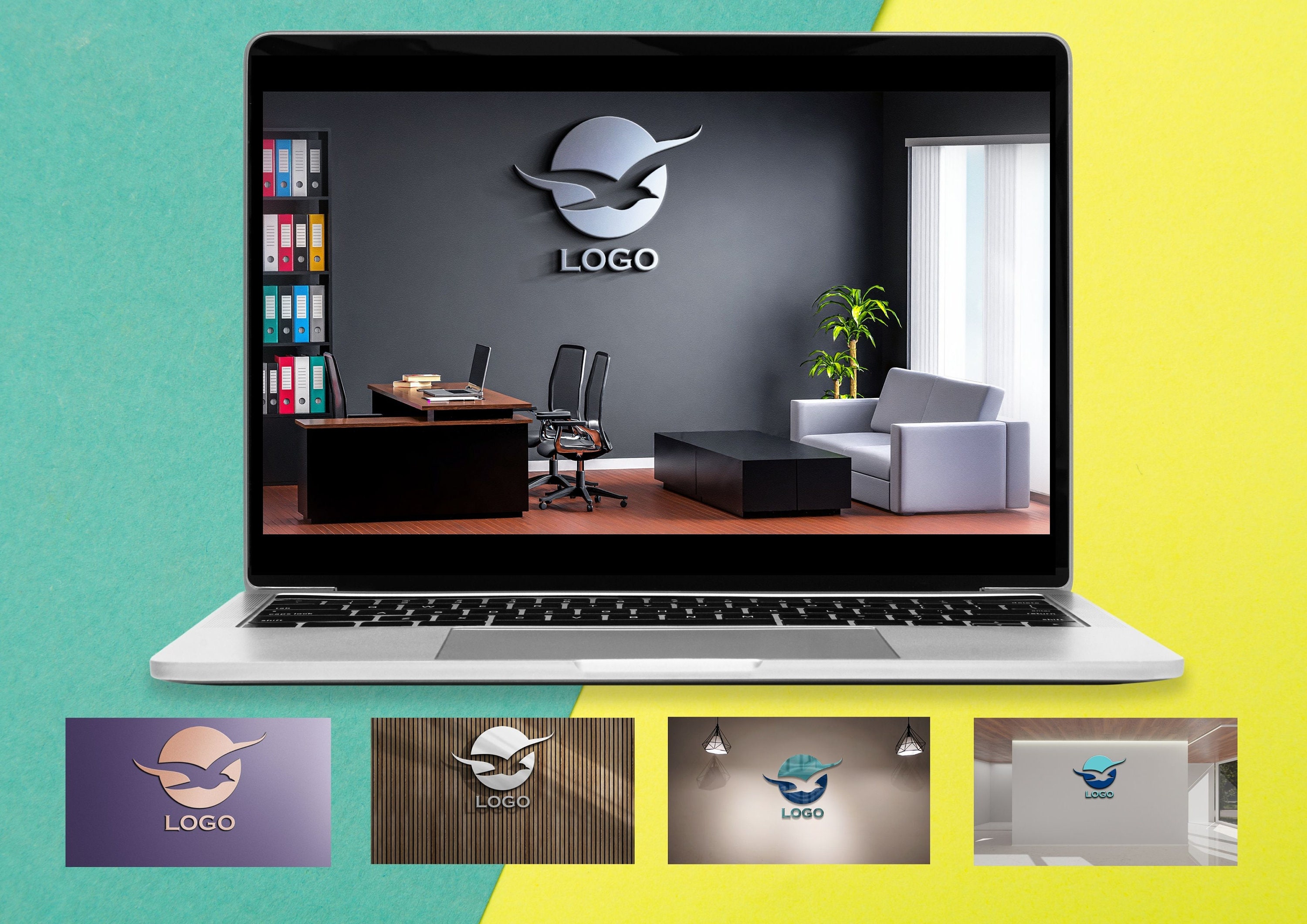 Custom Zoom Background With 3D Logo / Branded Virtual Etsy Canada