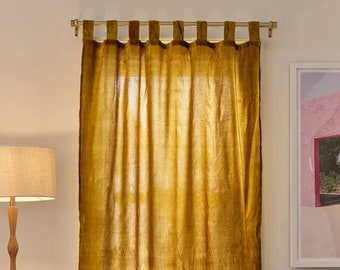 Mustard Luxury Velvet Curtain Velvet Curtain Yellow Bohemian Window Curtain Living Room Curtain Room Divider Curtain Luxe Velvet Curtain