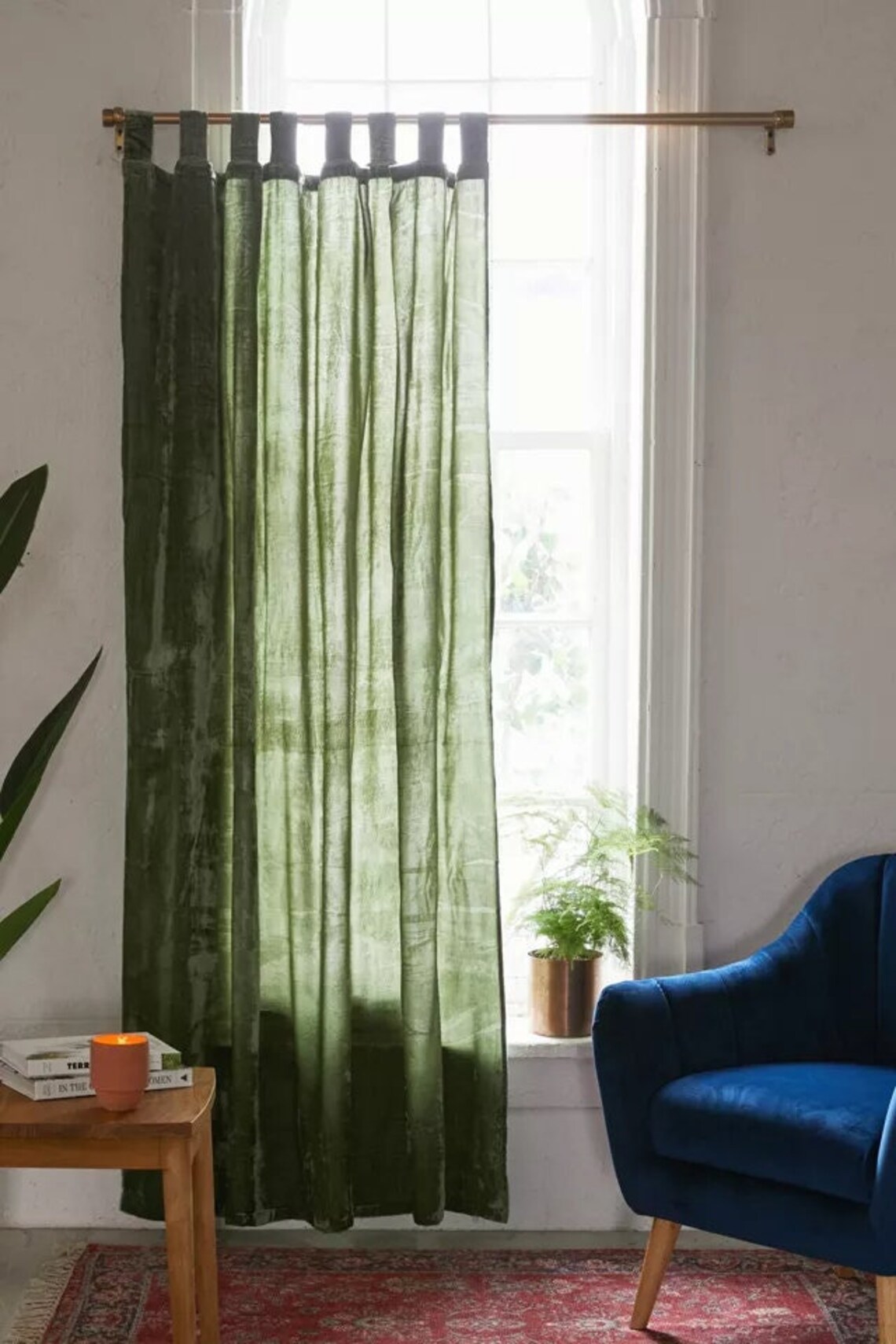 Sage Green Velvet Curtains Luxe Velvet Curtain Custom Window Etsy