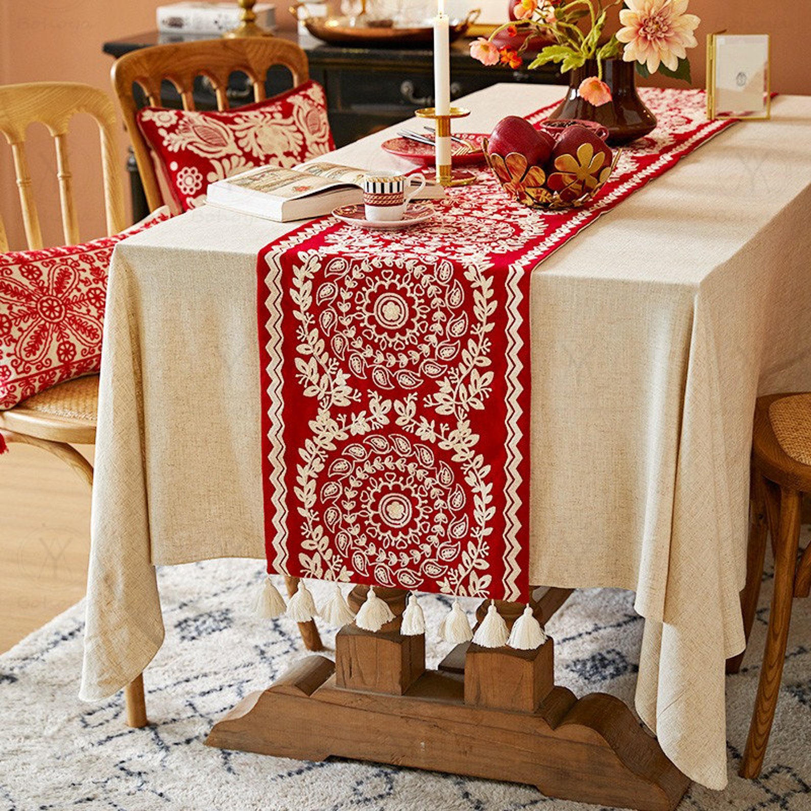 Velvet Table Runner Event Centerpiece runner reception decor Etsy