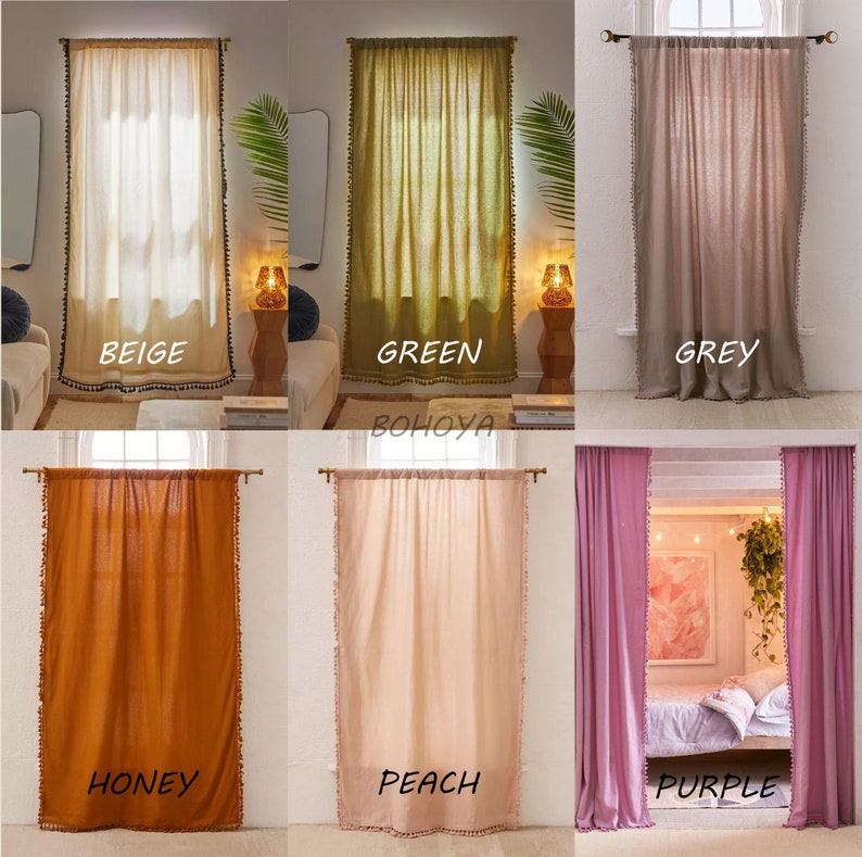 Polyester Backdrop Drape Curtain Panel - (Peach, main image 0