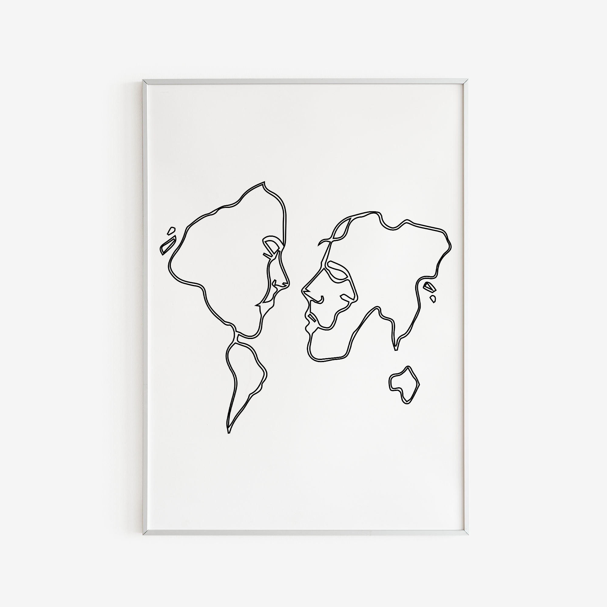 printable world map with two faces women and man world map etsy