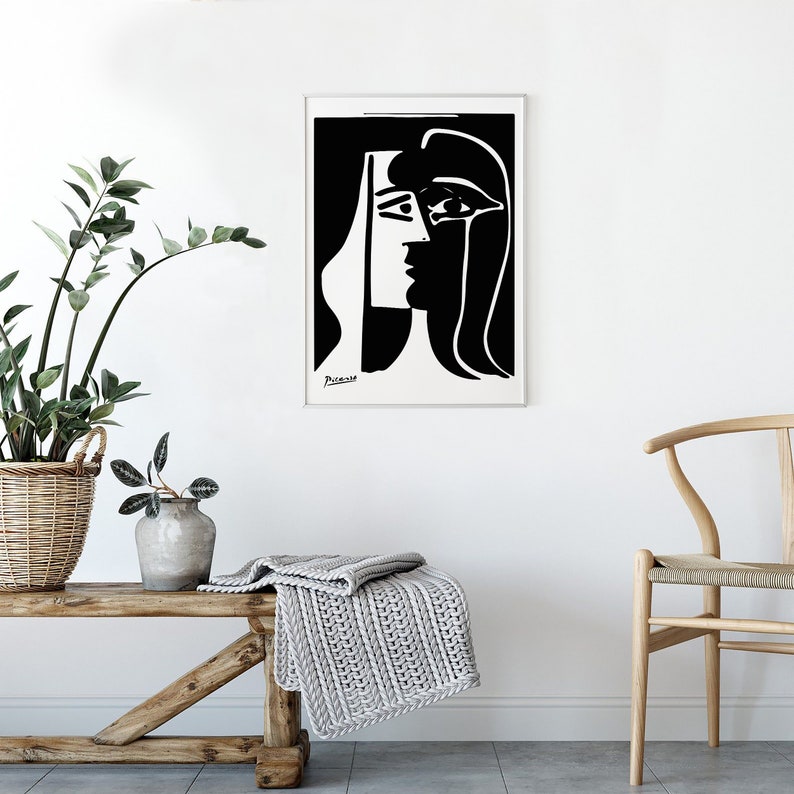 Picasso the Kiss Print Pablo Picasso Abstract Woman Wall - Etsy