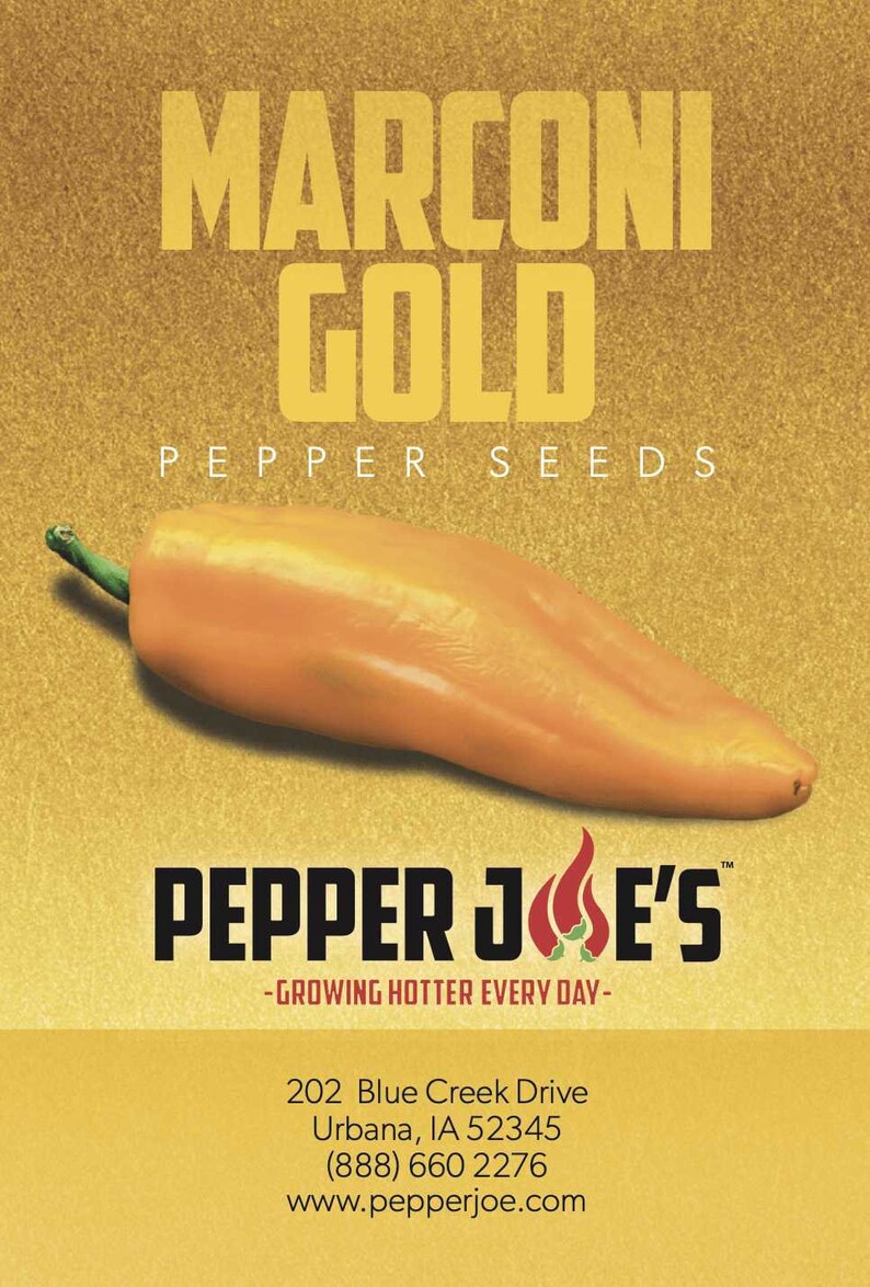 Pepper Joe's Marconi Pepper Seeds - Thumbnail 2