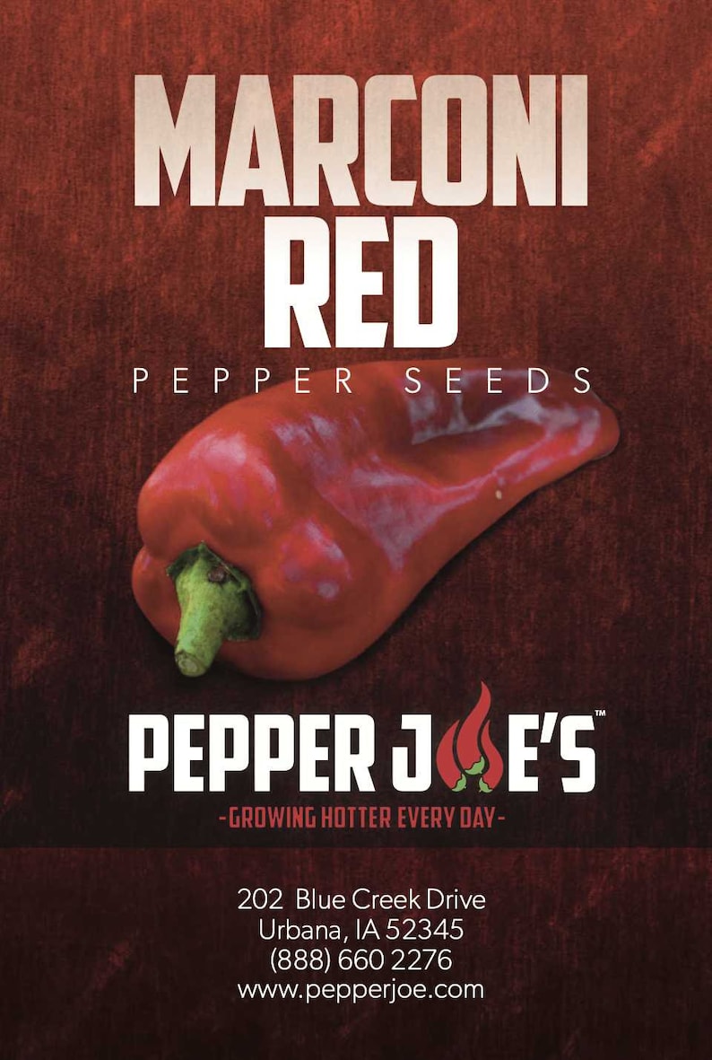 Pepper Joe's Marconi Italian Pepper Seeds