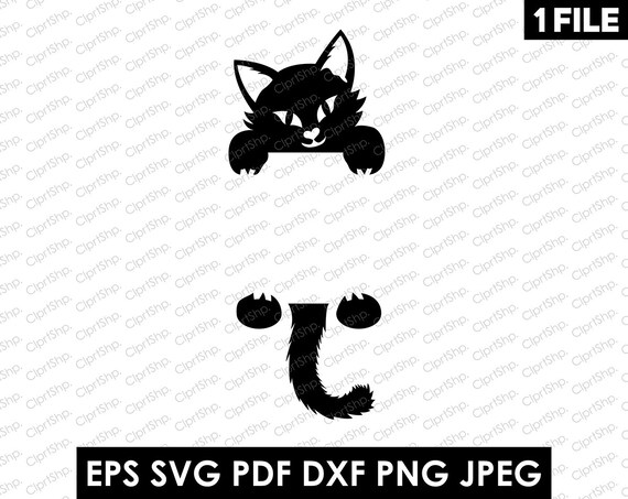 Katze Wand Aufkleber Licht Schalter Dekor Clipart Schwarze Etsy