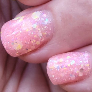 CAN&#39;T STOP The SPRING - pastel nail dip, glitter dip powder for nails, pink glitter mix dip powder, chunky glitter, dipping powder, spring