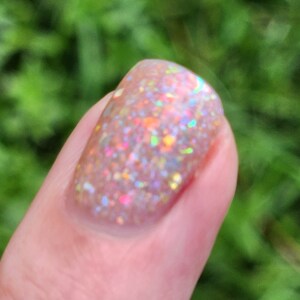 VOGUE - champagne nail dip,  glitter dip powder for nails, glitter mix, glitter nail, dipping powder, flake dip powder, holographic