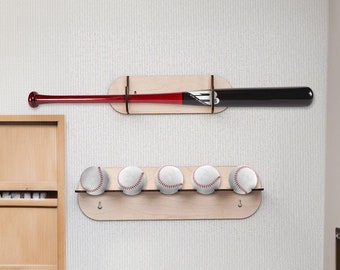 Baseball Bat Rack Holder For 5 Bats 5 Balls - Bahrain - View #5