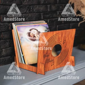 Wood record crate, Vinyl record storage, Vinyl record stand, Lp storage, Vinyl record display, Wood record box, Album storage