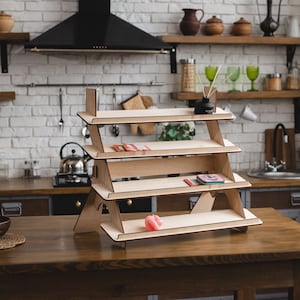 Craft show display stand, Retail display table, Craft fair display shelves, Wooden Retail Shelf, Product Display Stand, Wood Retail Shelving