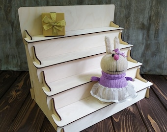 Craft show display shelves, Wooden display shelf, Display shelf wood,Display shelf for collectibles,Large display shelf,Retail table display