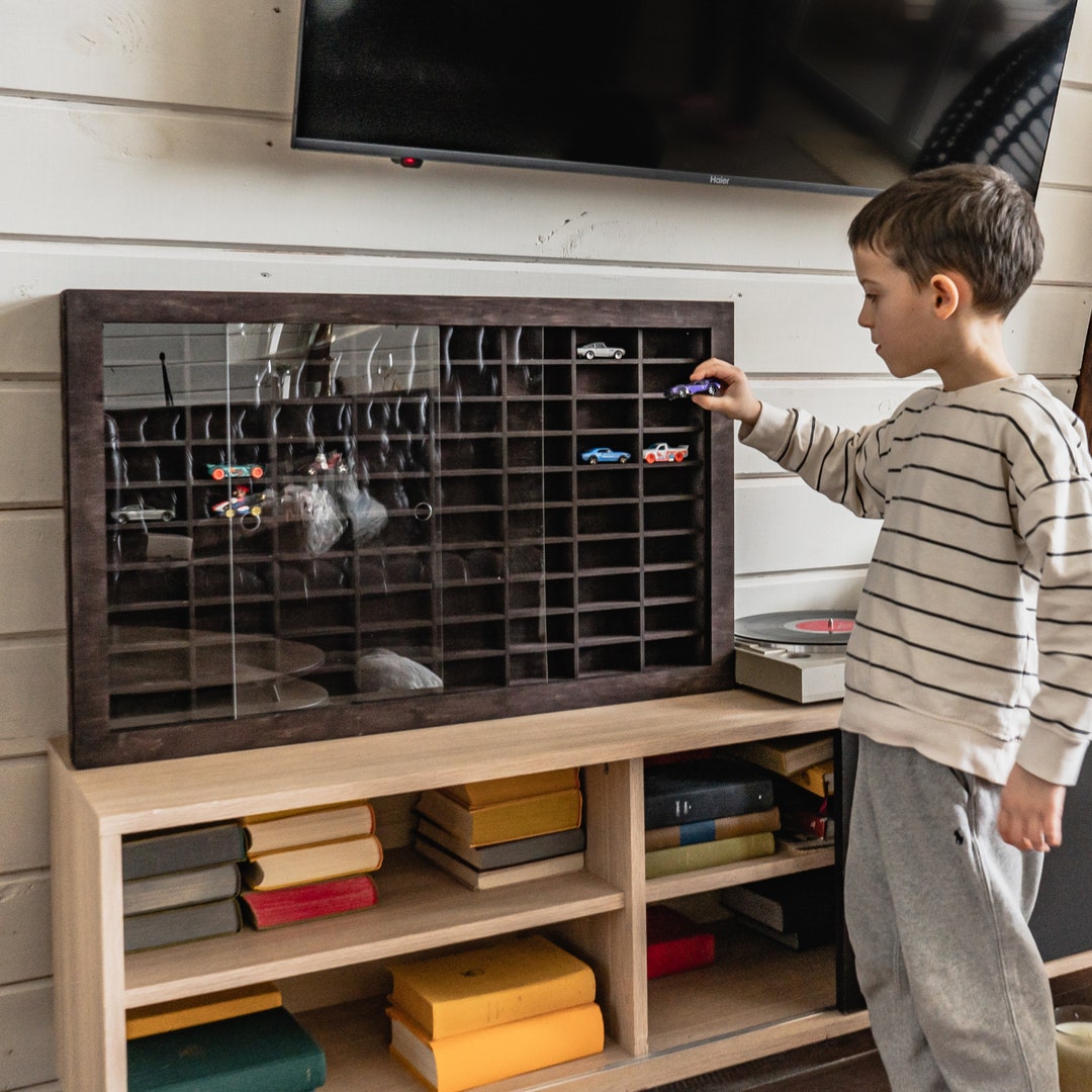 Toy Car Display Case, Toy Car Storage Wall Mount, Toy Wall Shelf, Model Car Shelf, Model Car
