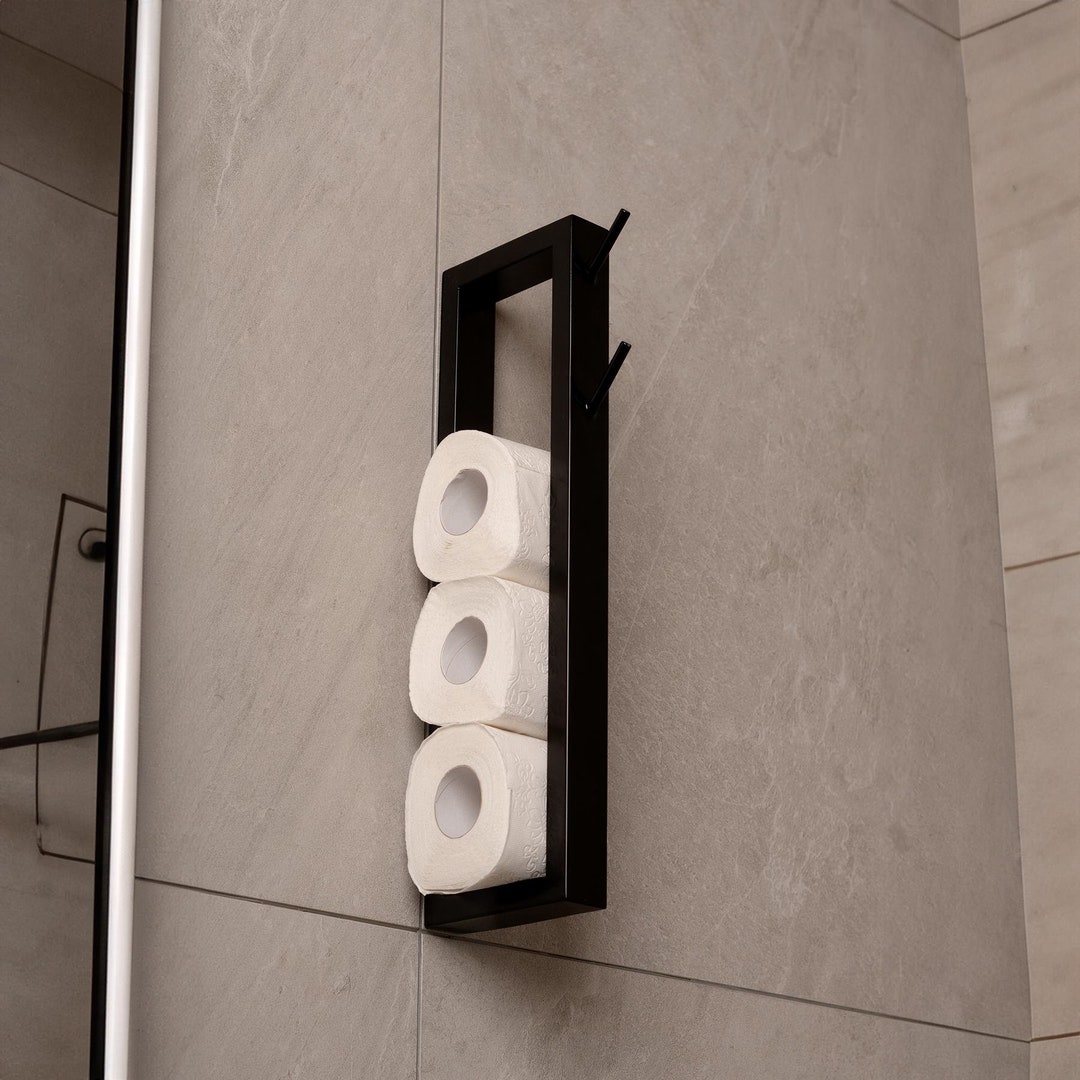 Toilet Paper Storage Wall Mount, Toilet Paper Roll Holder, Bathroom ...