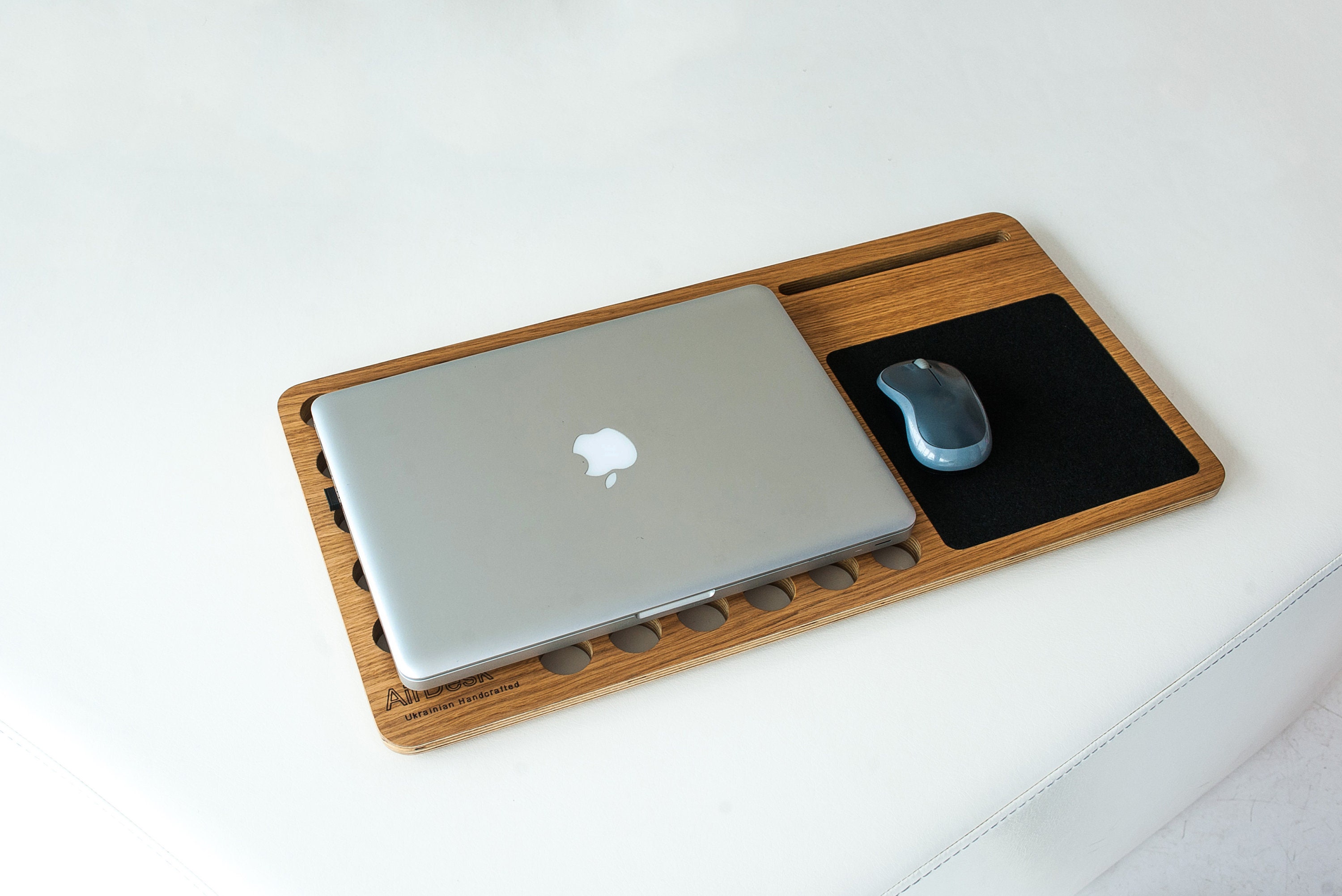 Macbook stand wood Macbook desk Wooden laptop stand Lap Etsy