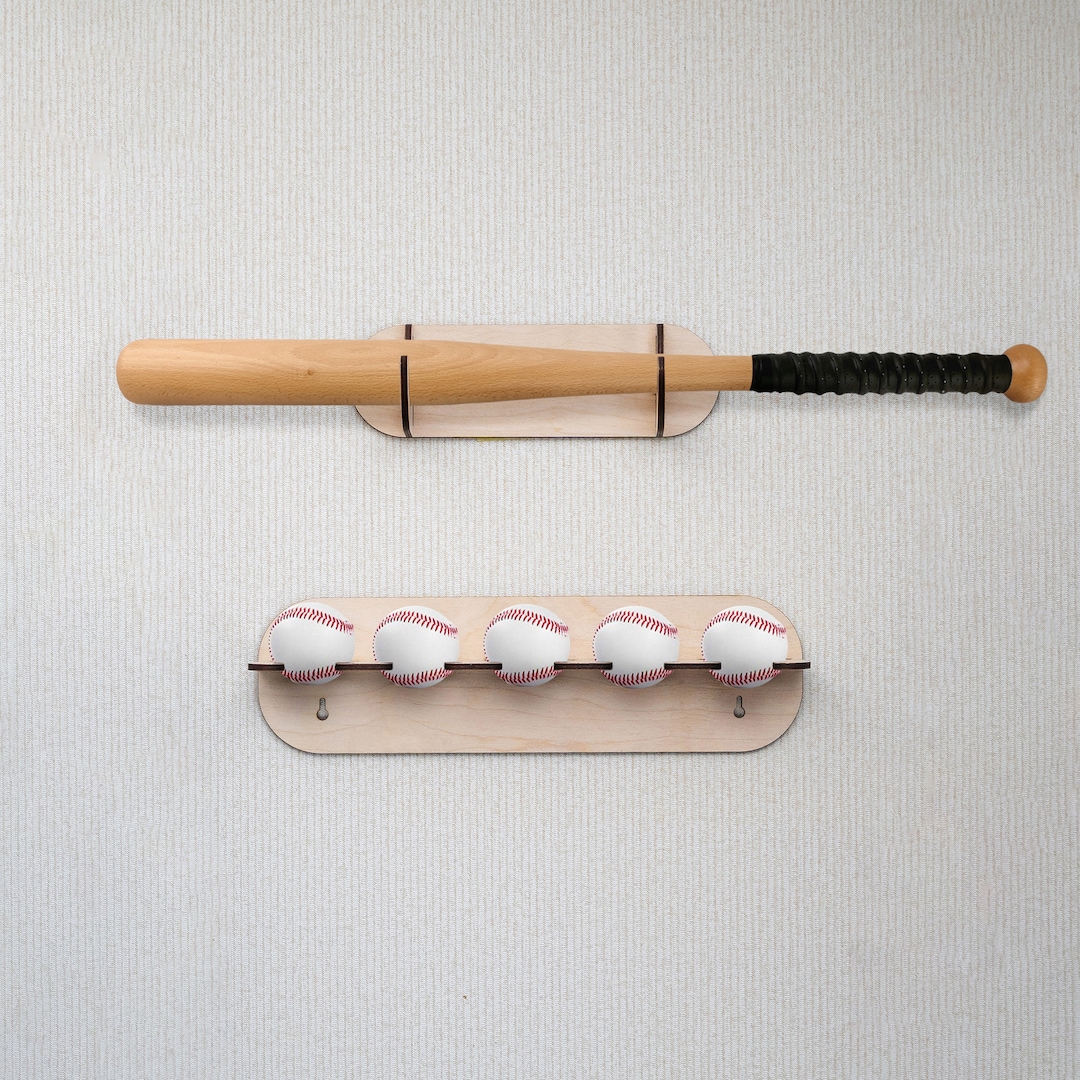 Baseball Bat Holder, Baseball Bat Display Rack, Baseball Bat Wall