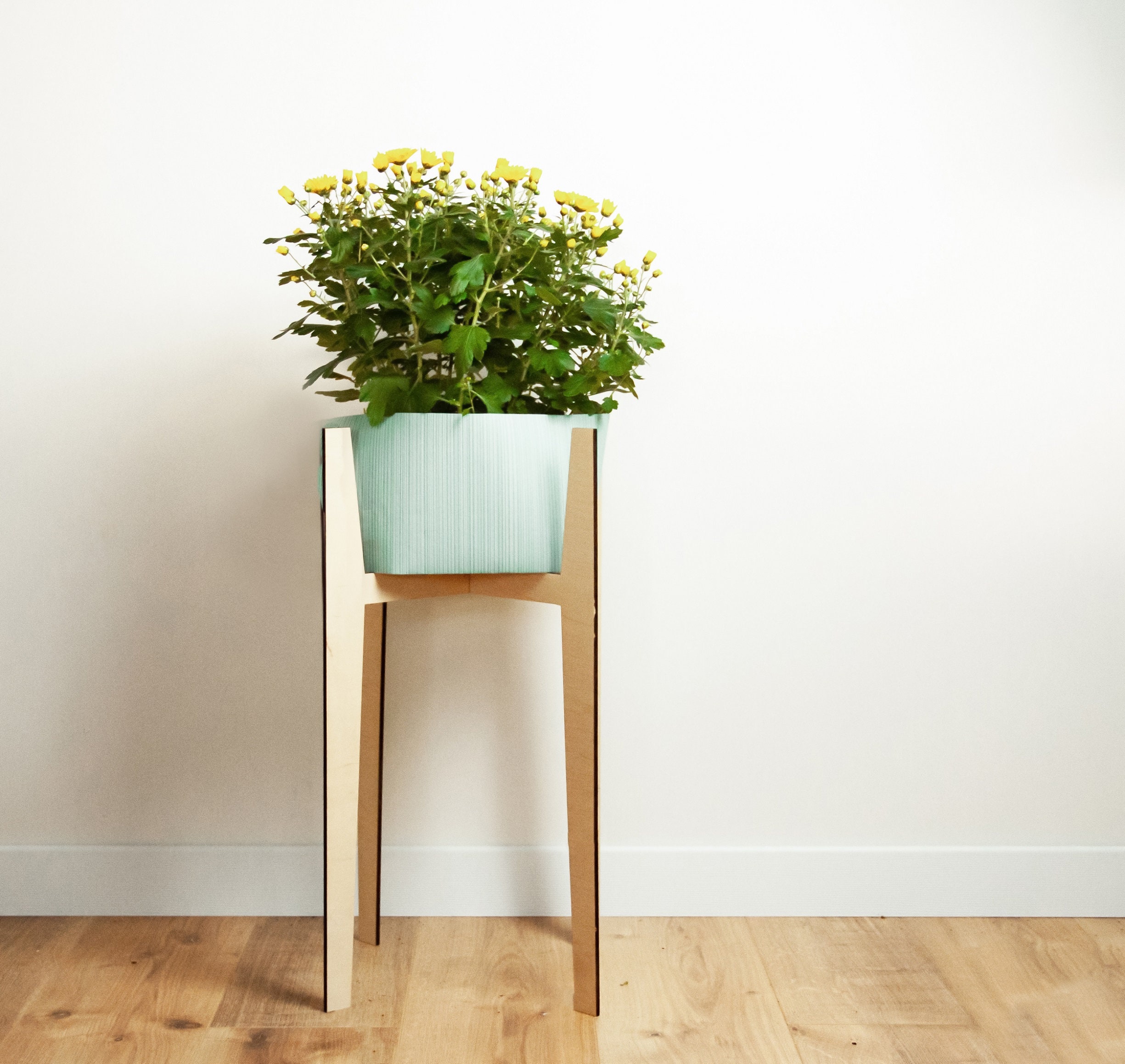 Mid Century Plant Standplant Stand Wood Indoorflower Stand Etsy Australia