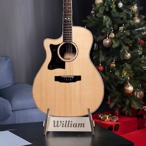 Custom guitar stand, Acoustic guitar storage, Guitar holder floor, Guitar display stand, Guitar rack stand, Acoustic guitar stand wood