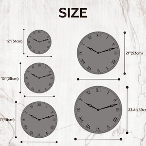 Black and gold wall clock, Epoxy resin clock, Resin wood clock, Roman numeral wall clock, Stylish wall clock, Epoxy wood clock, Luxury clock image 4