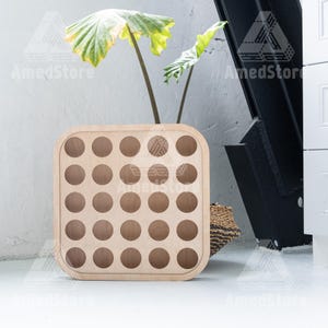 Wooden cat toy, Cat balls hunt box, Cat toy interactive, Cat box toy with holes, Puzzle cat toy, Cat hunting toy, Modern cat toy
