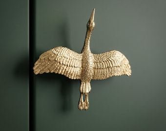 Goose Door Handle, Animal Cabinet Pull, Decorative Goose Knob, Whimsical Furniture Hardware, Bird Drawer Handle, Animal Drawer Knob