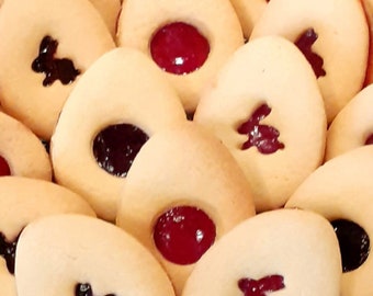 2kg Easter cookies mix raspberry and cherry jam