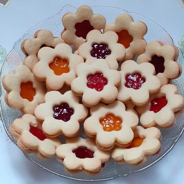 2Kg Bumen Mix Plätzchen Kekse Gebäck mit Marmeladefüllung