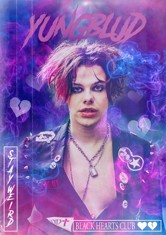 YUNGBLUD Poster Art Print - Etsy