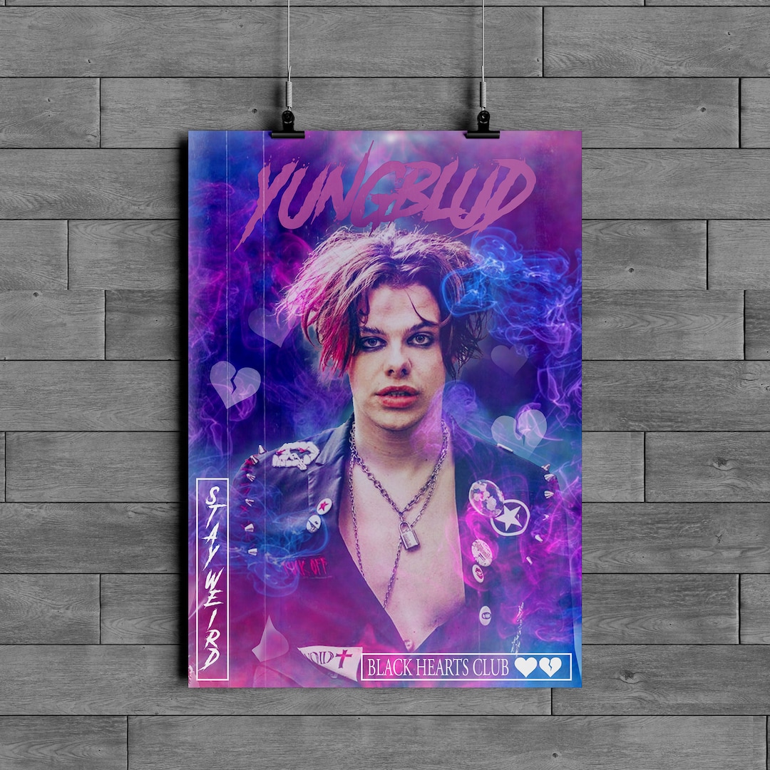 YUNGBLUD Poster Art Print - Etsy