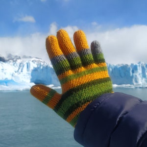 Hand knitted Coraline gloves ADULT size