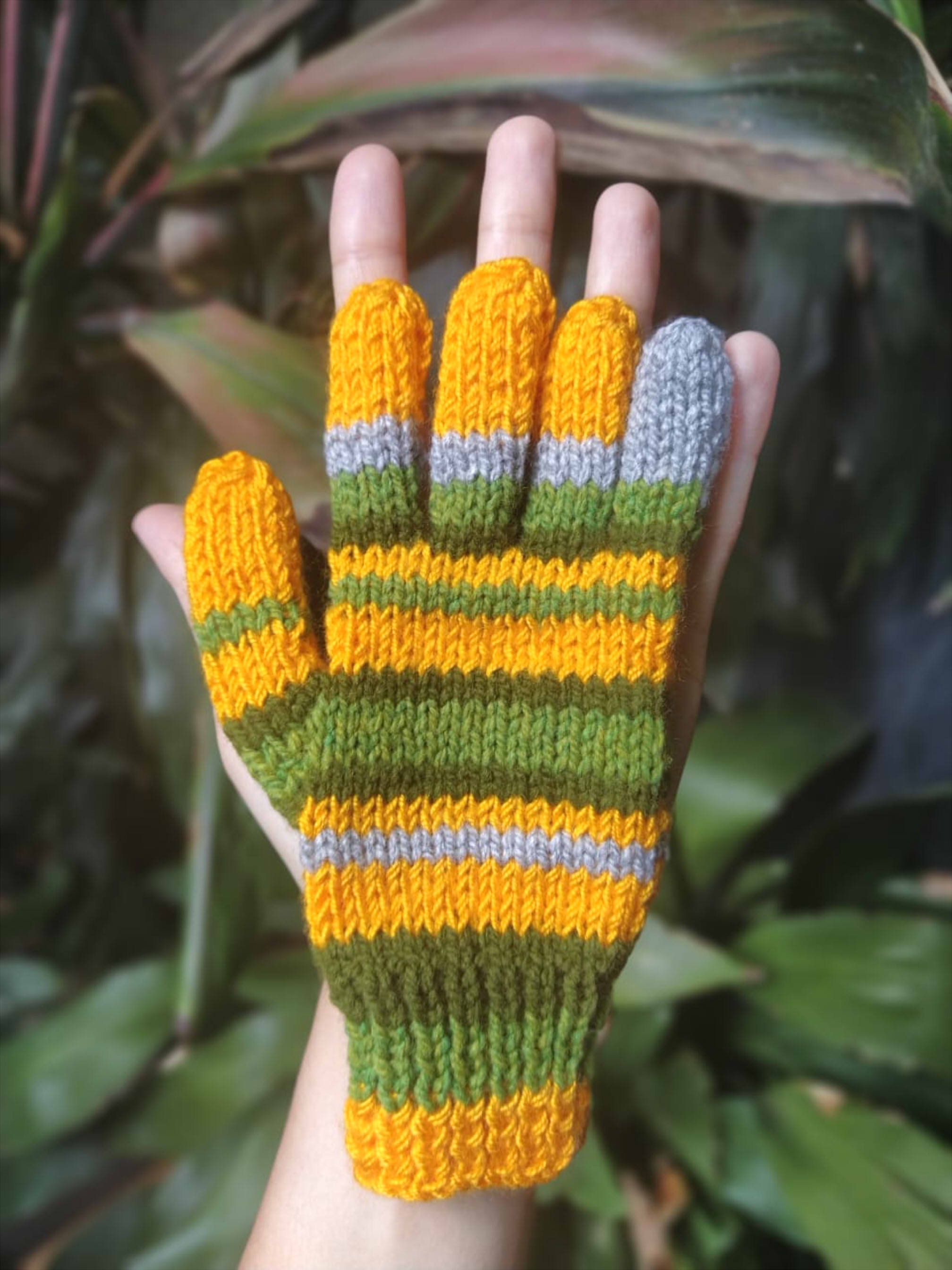 Hand knitted Coraline gloves for CHILDREN Etsy