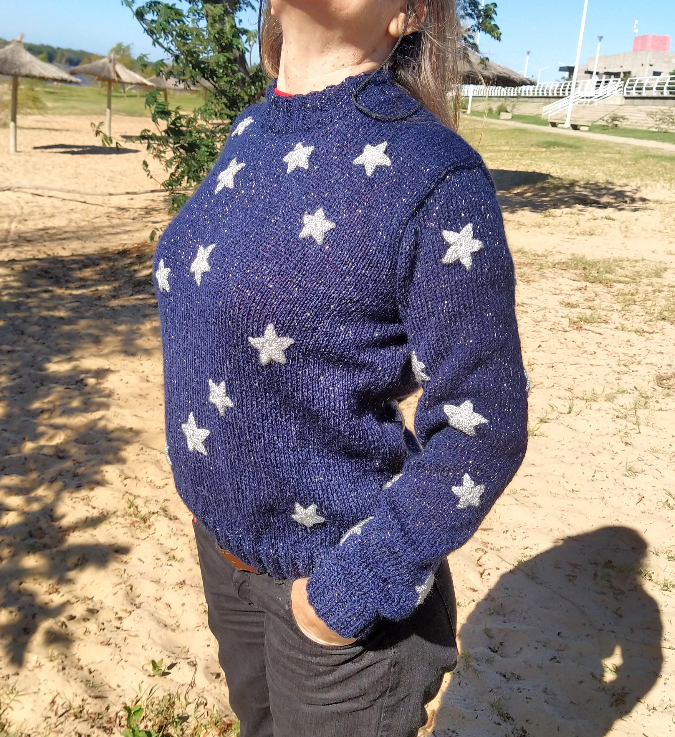 Hand Knitted Coraline Inspired Stars Sweater Etsy Australia