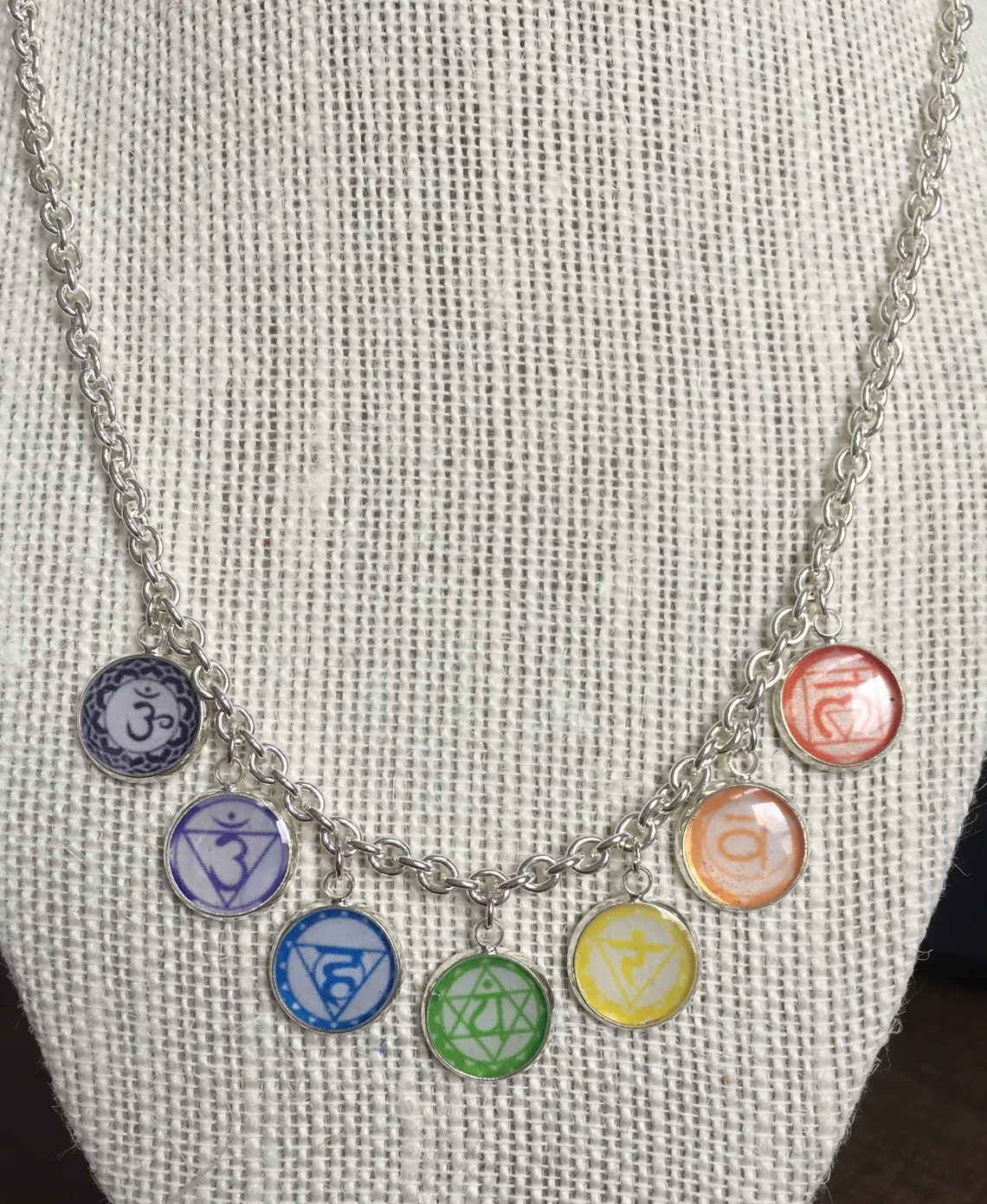Handmade Chakra Pendant Necklace Etsy