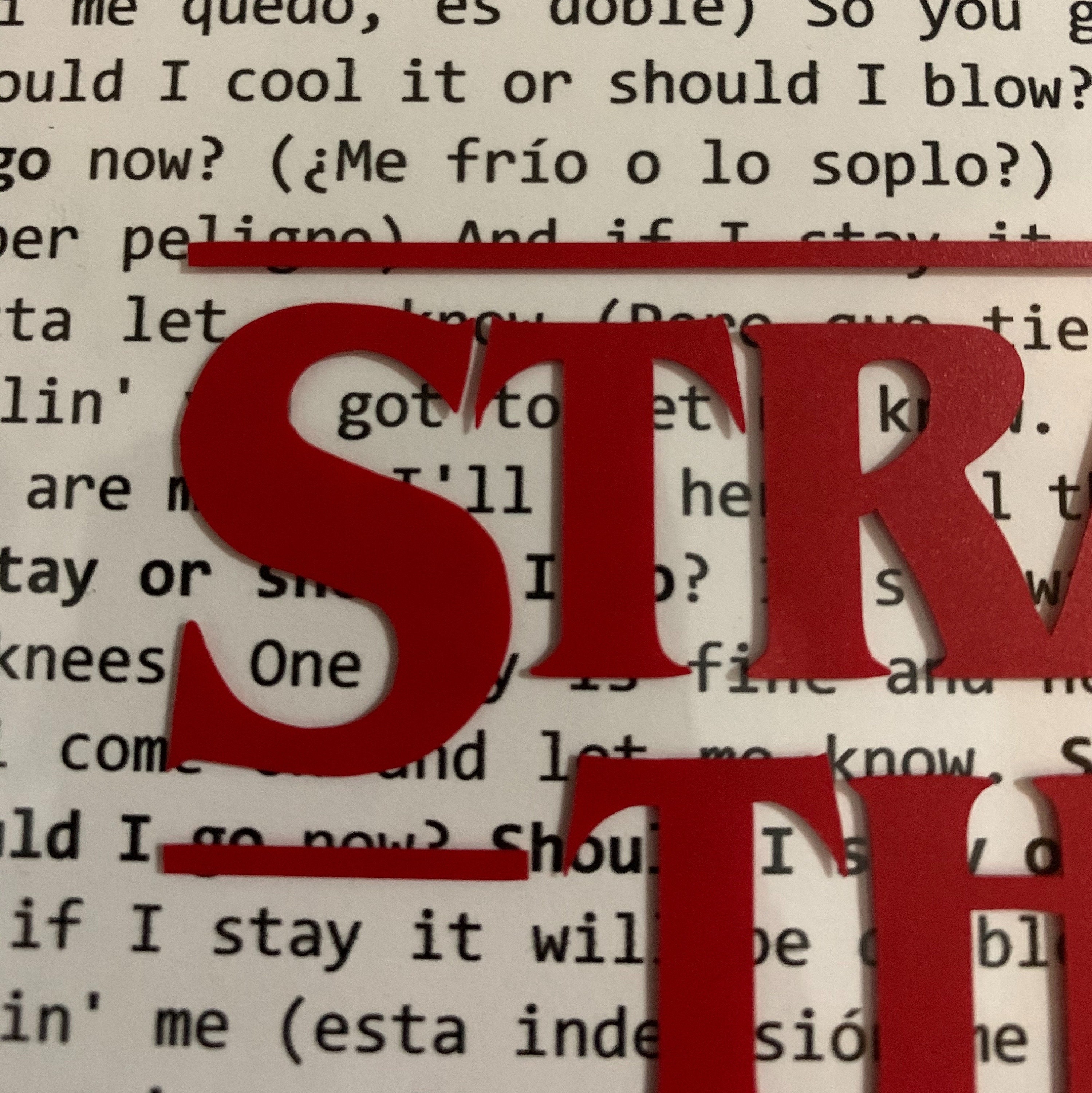 Stranger Things inspired song lyrics framed print Should I | Etsy