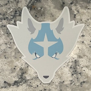Wolf Den Collection - Silver Wolf Minimalist Decal