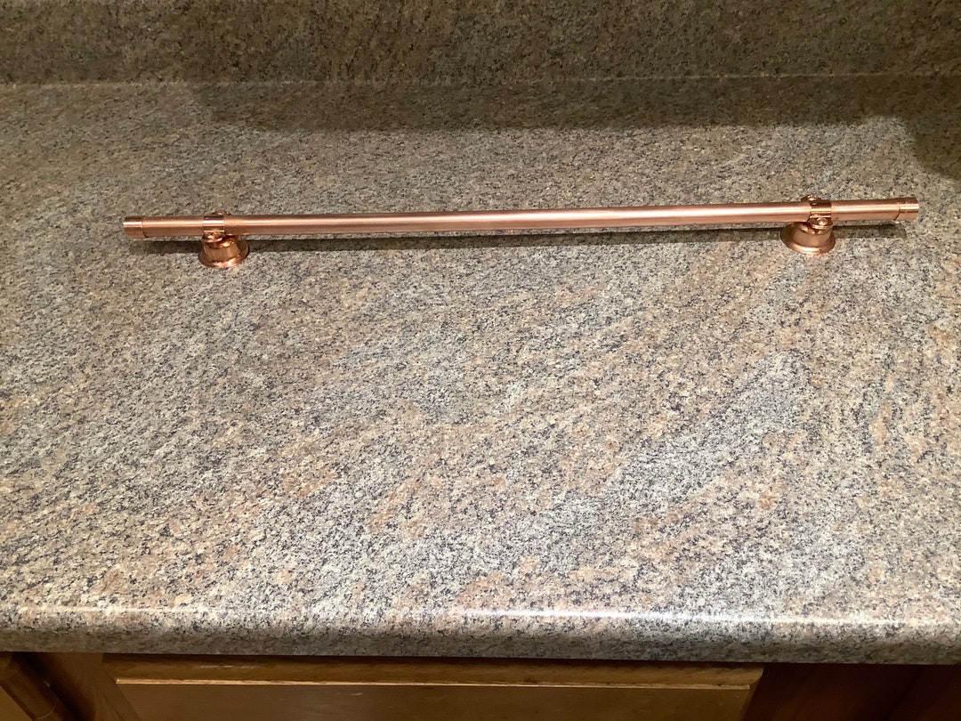 Copper Pipe Curtain Rods, Towel Holders, Very Elegant for Hanging Canvas Paintings, Posters