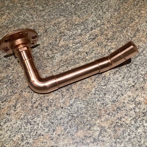 Copper Pipe Toilet Paper Holder, Industrial, Bathroom Accessories, Steampunk, Tissue, Bath .