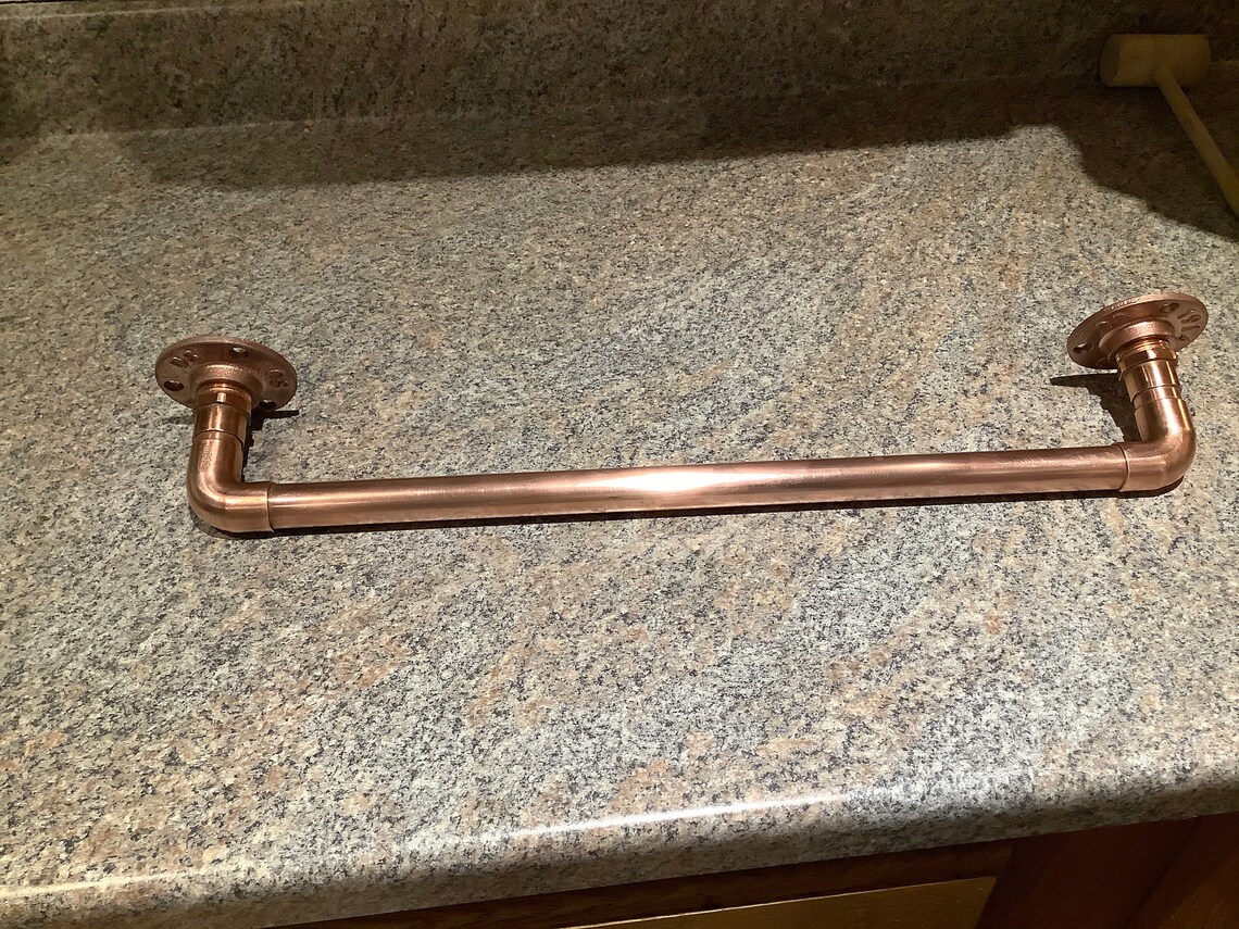 Copper Towel Bars Towel Holder Bathroom Decor Rack Curtain | Etsy