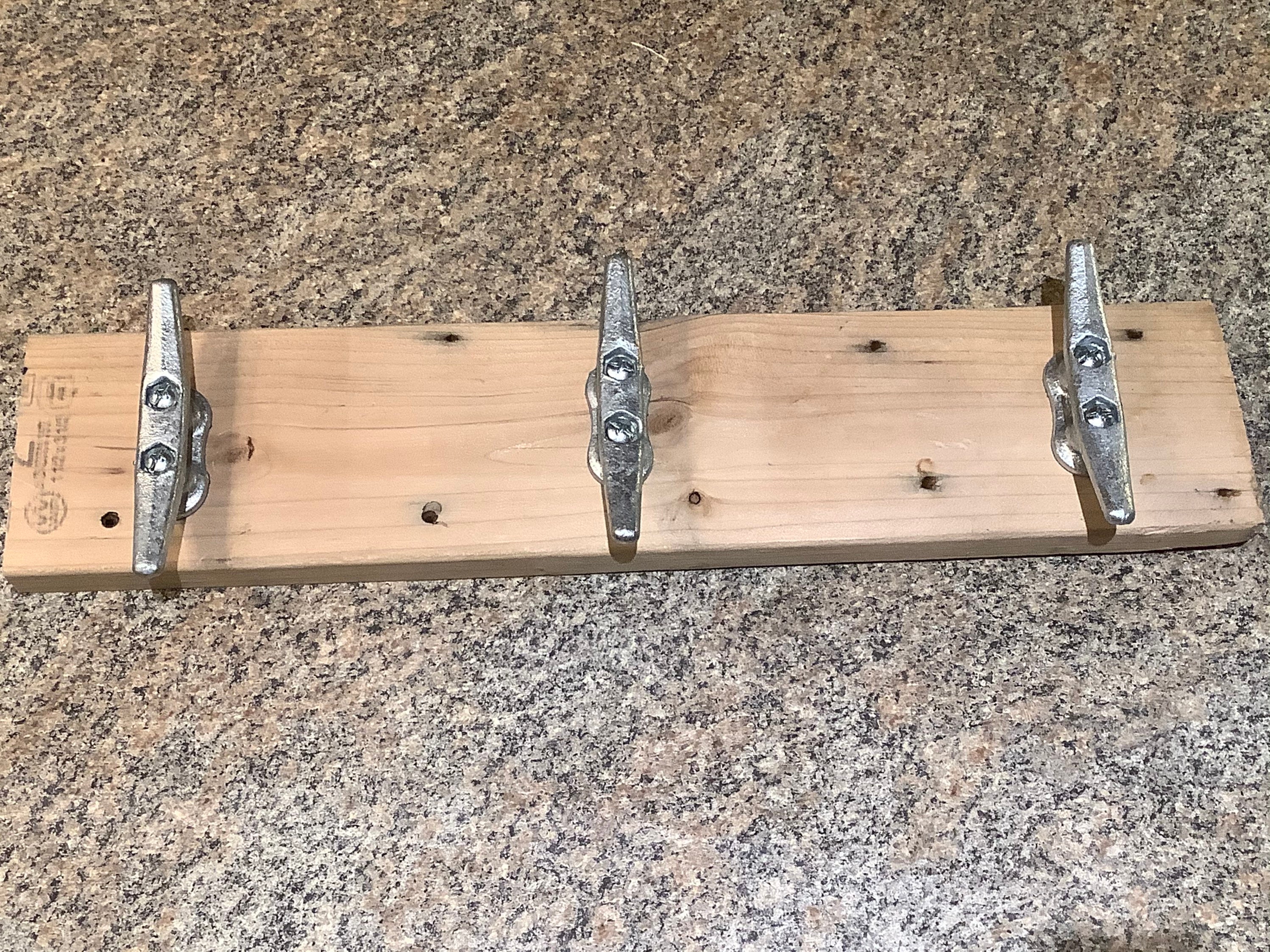 Nautical Boat Cleats Coat Hooks Rack. Reclaimed Wood Cabin Etsy