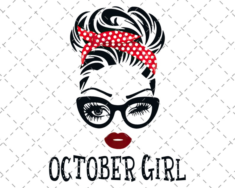 Download October Girl PNG Woman With Glasses PNG Girl With Bandana ...
