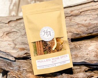 Mulled Wine Spice Kit | Mulled Wine Spices | Organic Spice Blend | Mulled Wine Recipe | Mulling Wine | DIY Mulled Wine | Mulling Spices