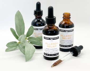 Allergy Relief | Herbal Tincture | Herbal Allergy Tincture | Breath Easy | Herbal Remedy | Herbal Extract